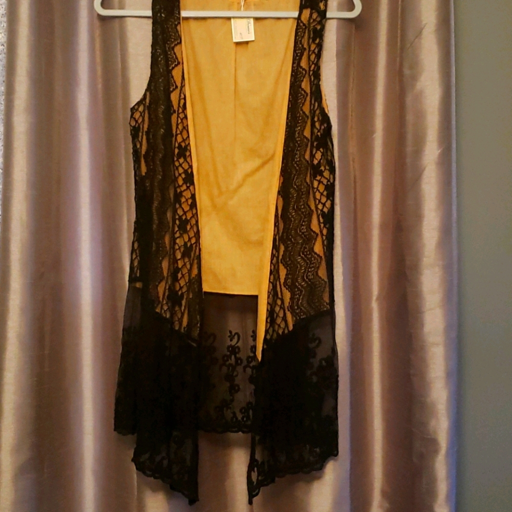 Long lace vest
